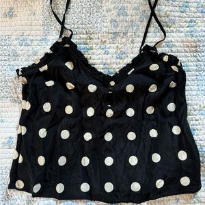 Doen silk polka dot cami